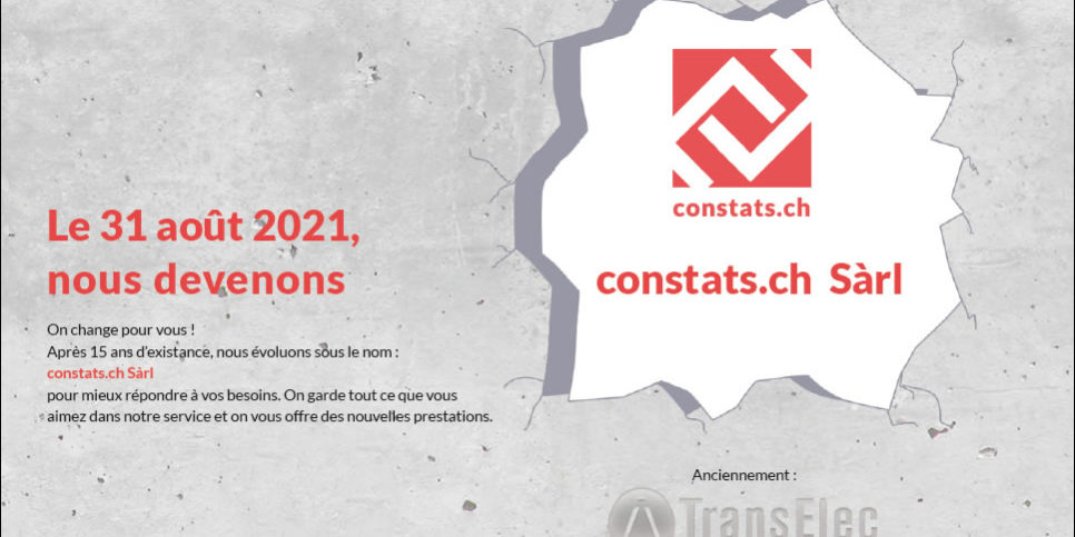 constats.ch Sàrl nouvelle société